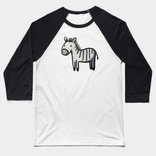 Cute Zebra Drawing Baseball T-Shirt